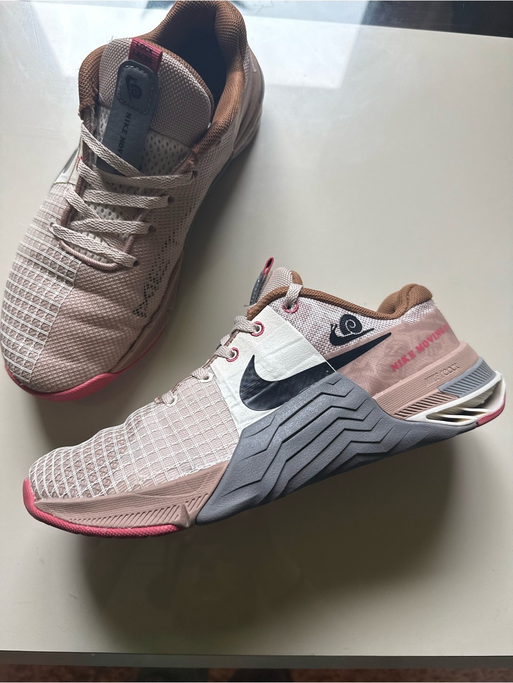 Nike Metcon 8 AMP "Moving Company" Sanddrift/Hemp/Coconut Milk/Black - Picture 4 of 5